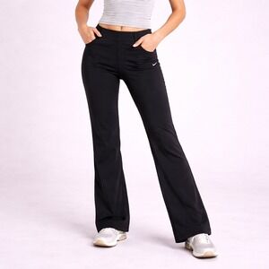 Nike Women Black NikeFit Dry Bootcut Athletic Quick Dry Pants Small